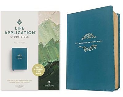 Nlt Life Application Study Bible, Third Edition (Leatherlike, Teal Blue, Red Letter)-..