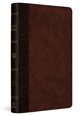 Esv Large Print Thinline Reference Bible (Trutone, Brown/Walnut, Timeless Design)-..