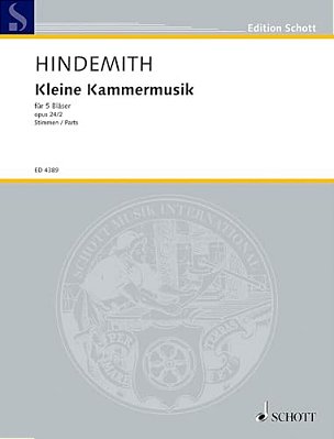 Kleine Kammermusik, Op. 24, No. 2: For 5 Woodwinds-..