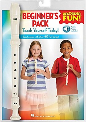 Recorder Fun! Beginner's Pack With Flute: Teach Yourself Today - Easy Lessons With Over 40 Fun Songs!-..