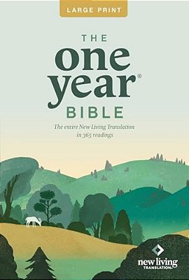 One Year Premium Slimline Bible-Nlt-large Print 10Th Anniversary-..