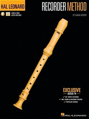 Hal Leonard Recorder Method By Sarah Jeffery - Book With 200+ Audio Demo & Backing Tracks & 40+ Video Lessons Included-..
