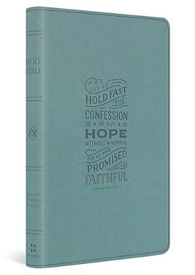 Esv Large Print Value Thinline Bible (Trutone, Paris Sky, Hebrews 10:23 Design)-..