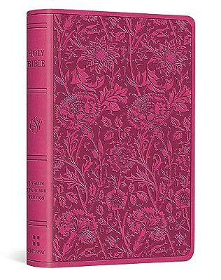 Esv Vest Pocket New Testament With Psalms And Proverbs, Red Letter (Trutone, Berry, Floral Design)-..