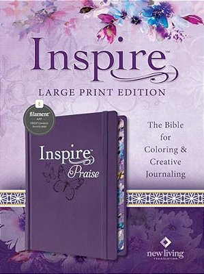 Inspire Praise Bible Large Print Nlt, Filament Enabled (Hardcover Leatherlike, Purple)-..