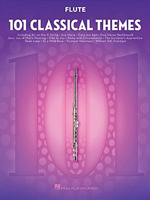 101 Classical Themes Flute Sheet Music Essential Repertoire For Flute Players Solo Instrumental Folio With Classical Favorites-..