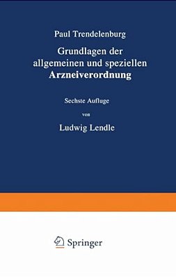 Grundlagen Der Allgemeinen Und Speziellen Arzneiverordnung-..