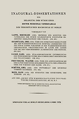 Beiträge Zur Kenntnis Der Pathologie Der Durch Sclerostomum Edentatum Erzeugten Erkrankungen Der Fohlen-..
