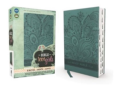 Niv, Bible For Teen Girls, Leathersoft, Blue, Thumb Indexed Tabs: Growing In Faith, Hope, And Love - The Perfect Christian Faith Gift For Your Teenage-..
