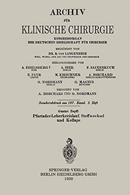 Pfortader-Leberkreislauf, Stoffwechsel Und Kollaps-..