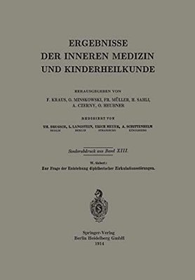 Zur Frage Der Entstehung Diphtherischer Zirkulationsstörungen-..