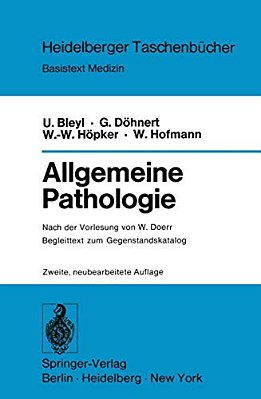 Allgemeine Pathologie: Begleittext Zum Gegenstandskatalog-..
