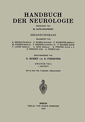 Handbuch Der Neurologie: Ergänzungsband Zweiter Teil 1. Abschnitt-..