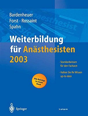Weiterbildung Für Anästhesisten 2003-..