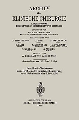 Zum Problem Der Bauchdeckeneiterung Nach Schnitten In Der Linea Alba-..