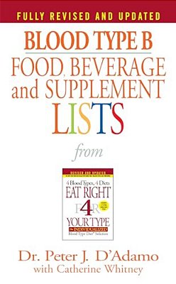 Blood Type B Food, Beverage And Supplement Lists-..