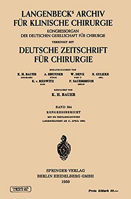 Verhandlungen Der Deutschen Gesellschaft Für Chirurgie-..