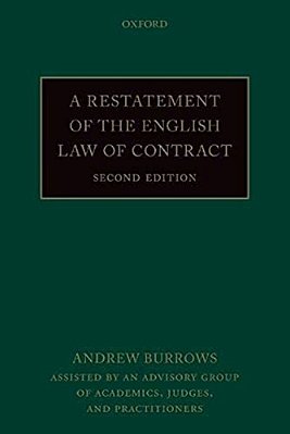 A Restatement Of The English Law Of Contract-..