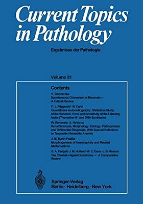Current Topics In Pathology: Ergebnisse Der Pathologie-..