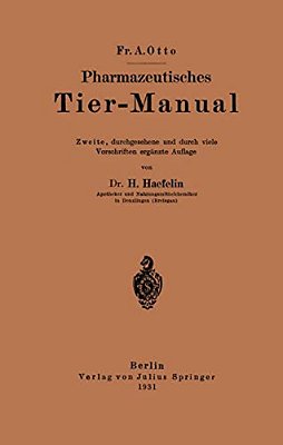 Pharmazeutisches Tier-Manual-..