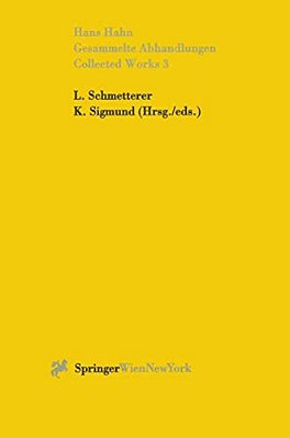 Gesammelte Abhandlungen III - Collected Works III-..