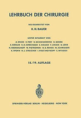 Lehrbuch Der Chirurgie-..