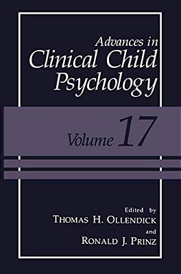 Advances In Clinical Child Psychology-..