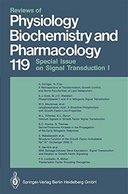 Reviews Of Physiology, Biochemistry And Pharmacology: Volume: 119-..
