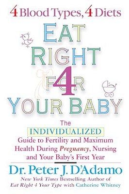 Eat Right For Your Baby: The Individulized Guide To Fertility And Maximum Heatlh During Pregnancy-..