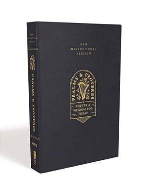 Niv, Psalms And Proverbs, Leathersoft Over Board, Navy, Comfort Print: Poetry And Wisdom For Today-..