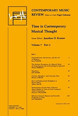 Time In Contemporary Musical Thought-..
