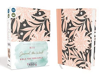 Niv, Journal The Word Bible For Teen Girls, Hardcover, Pink Floral: Includes Hundreds Of Journaling Prompts!-..