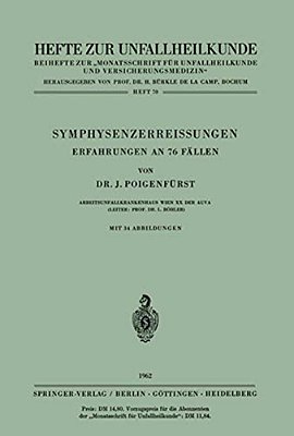 Symphysenzerreissungen: Erfahrungen An 76 Fällen-..