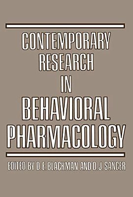 Contemporary Research In Behavioral Pharmacology-..