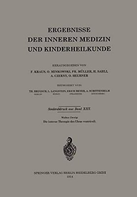 Die Interne Therapie Des Ulcus Ventriculi-..
