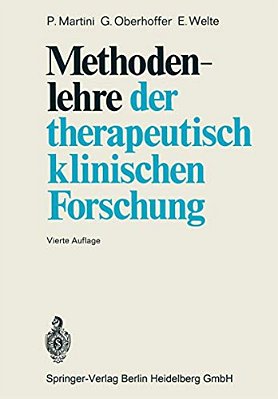 Methodenlehre Der Therapeutisch-Klinischen Forschung-..