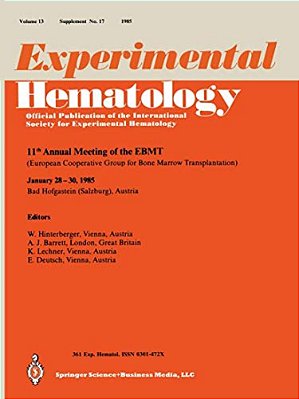 11Th Annual Meeting Of The Ebmt: European Cooperative Group For Bone Marrow Transplantation-..