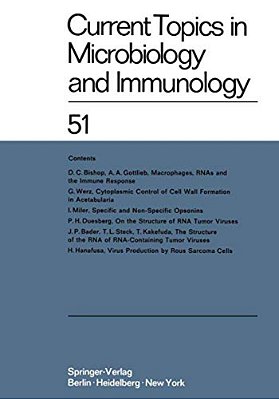 Current Topics In Microbiology And Immunology/Ergebnisse Der Mikrobiologie Und Immunitätsforschung-..