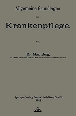 Allgemeine Grundlagen Der Krankenpflege-..