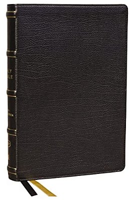 Kjv Holy Bible With Apocrypha And 73,000 Center-Column Cross References, Black Genuine Leather, Red Letter, Comfort Print: King James Version-..