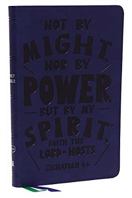 Kjv Holy Bible: Thinline Youth Edition, Blue Leathersoft, Red Letter, Comfort Print: King James Version (Verse Art Cover Collection)-..