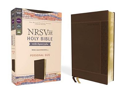 Nrsvue, Holy Bible With Apocrypha, Personal Size, Leathersoft, Brown, Comfort Print-..
