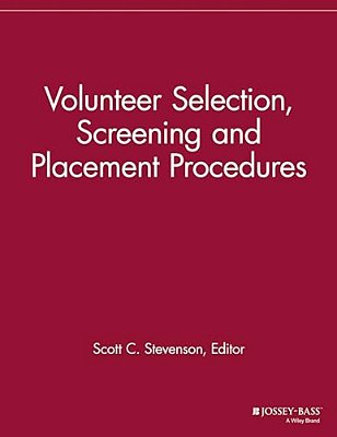 Volunteer Selection, Screening And Placement Procedures-..