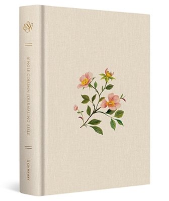 Esv Single Column Journaling Bible (Cloth Over Board, Rosehip Design)-..