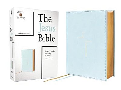 The Jesus Bible, Niv Edition, Leathersoft Over Board, Blue, Comfort Print-..
