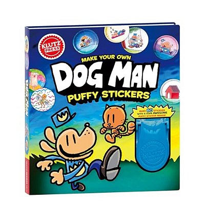 Make Your Own Dog Man Puffy Stickers-..