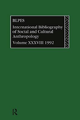 Ibss: Anthropology: 1992 Vol 38-..