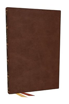 Nkjv, Thinline Bible, Large Print, Brown Leathersoft, Red Letter, Comfort Print: Holy Bible, New King James Version-..
