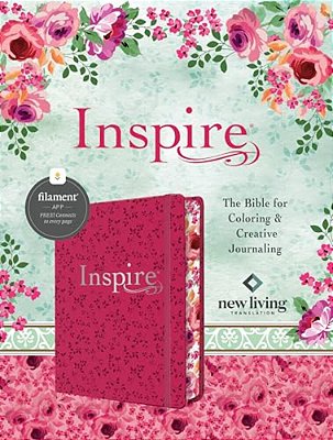 Inspire Bible Nlt, Filament Enabled (Hardcover Leatherlike, Pink Peony)-..