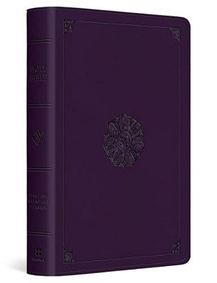 Esv Large Print Bible (Trutone, Lavender, Emblem Design)-..